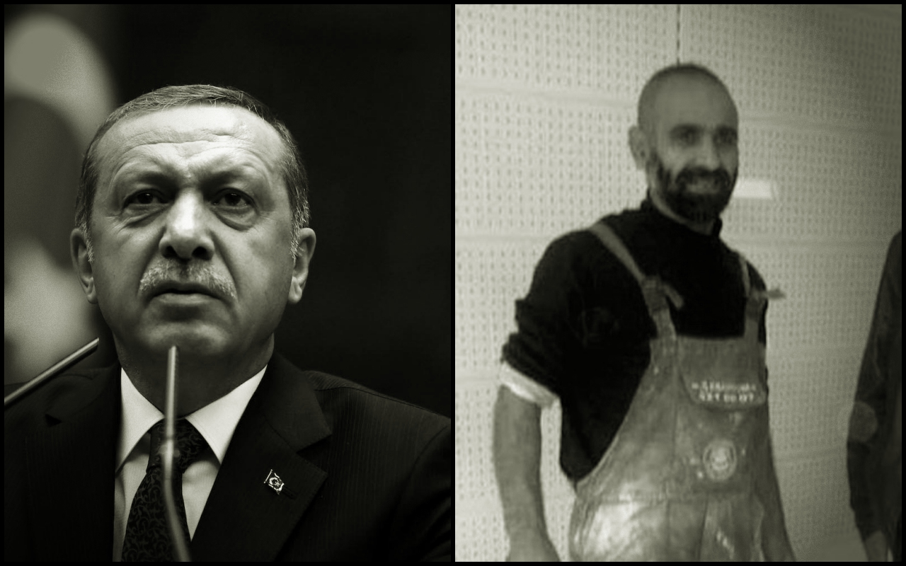 İnşaat işçisine 'Erdoğan' tutuklaması