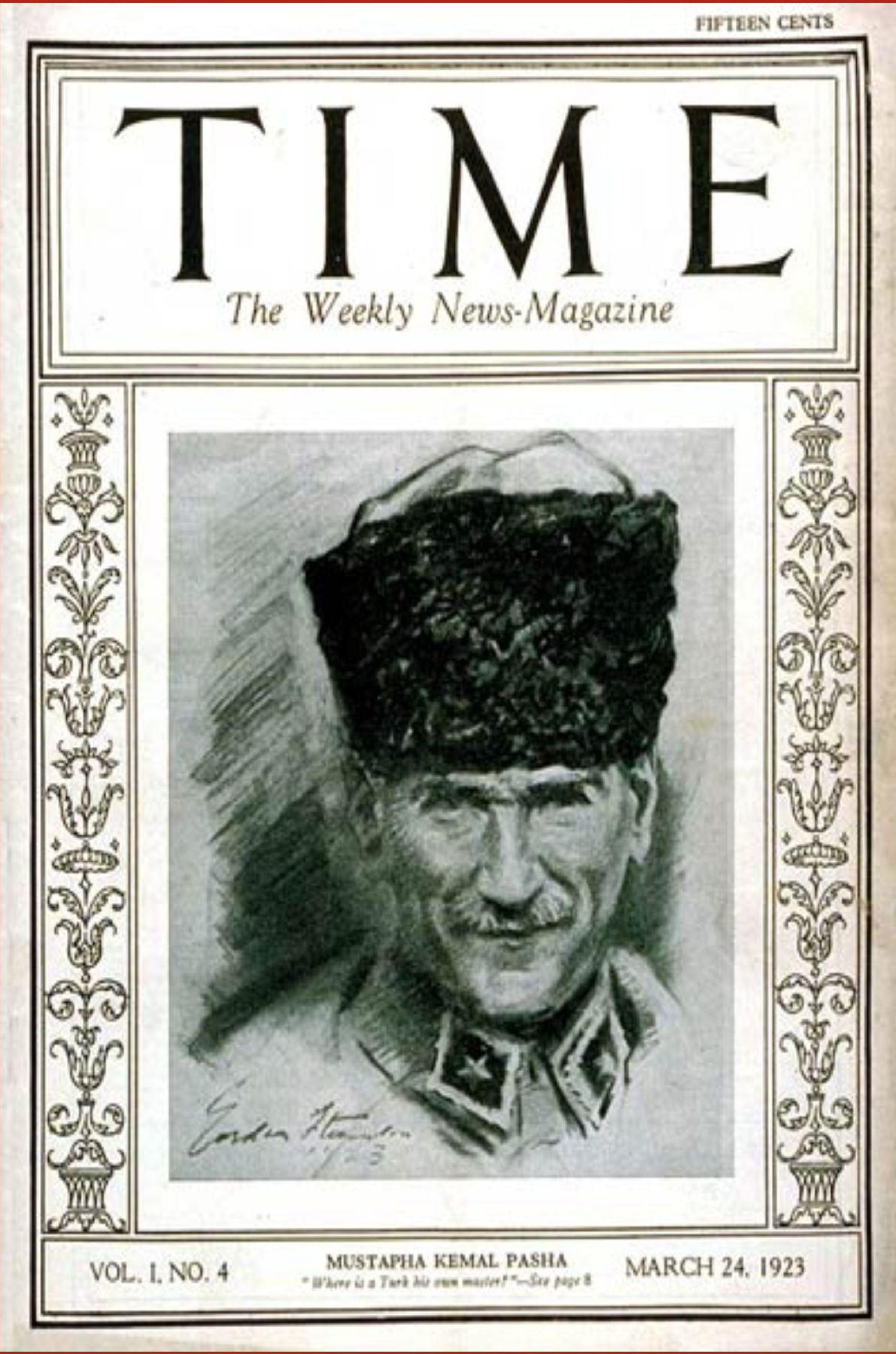 24 Mart 1923 - Mustafa Kemal Time Dergisi'ne kapak oldu