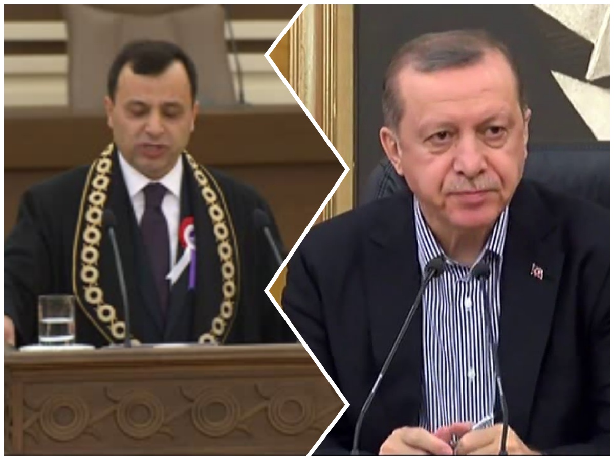 Seyirlik görüşme: Erdoğan Anayasa Mahkemesi Başkanı ile buluşuyor