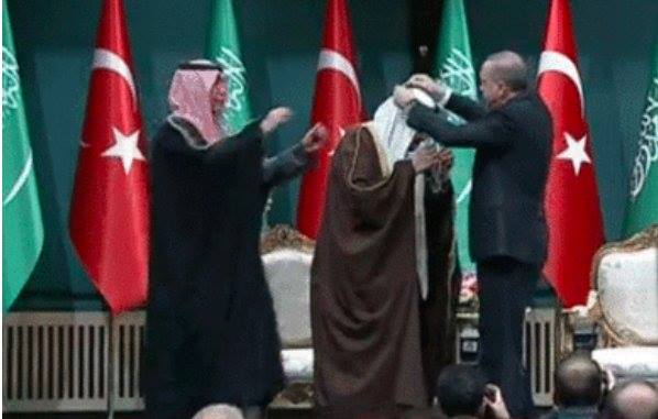 Erdoğan’dan Suudi Kralı’na “Devlet Nişanı”