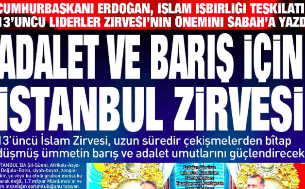 Erdoğan, gazeteye yazı yazdı!