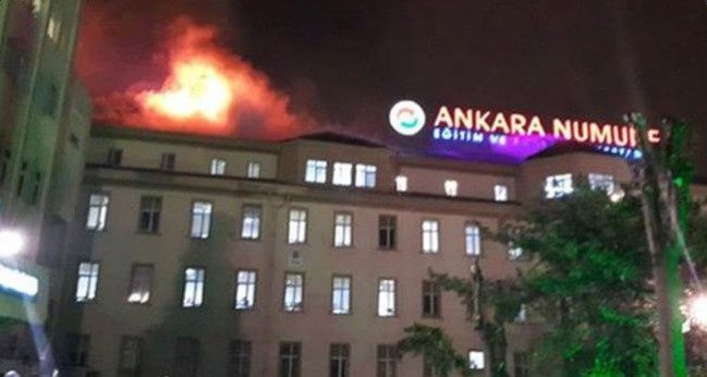 Ankara Numune Eğitim ve Araştırma Hastanesi’nde yangın