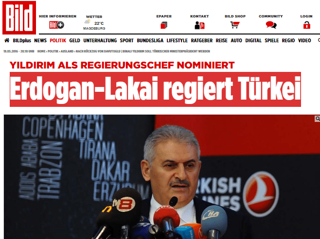 Yıldırım'ın adaylığı dış basında: Erdoğan'ın uşağı Türkiye'yi yönetecek