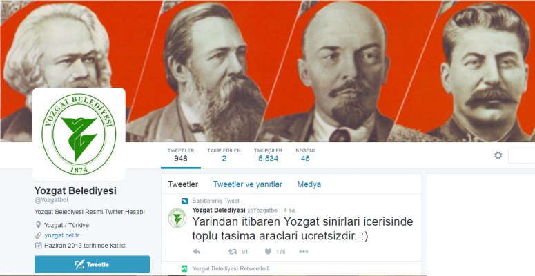 Redhack Yozgat Belediyesi'nin internet sitesini ve sosyal medya hesaplarını hackledi