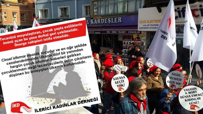 İlerici Kadınlar Derneği'nden tecavüzcüleri aklama önergesine karşı eylem çağrısı