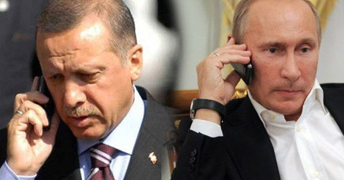 Erdoğan ve Putin telefonla görüştü: Ateşkesi bütün Suriye'ye yayalım