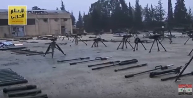 VİDEO | Halep'ten çıkan cihatçılar geride tonlarca silah ve mühimmat bıraktı