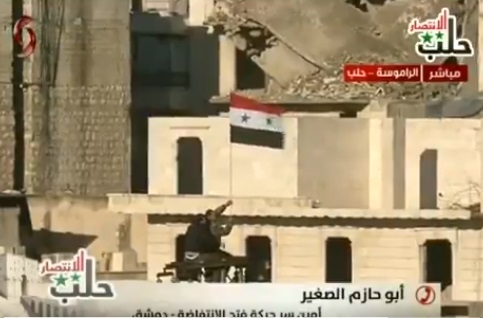 VİDEO | Halep'in doğusunda Suriye bayrakları yeniden dalgalanıyor