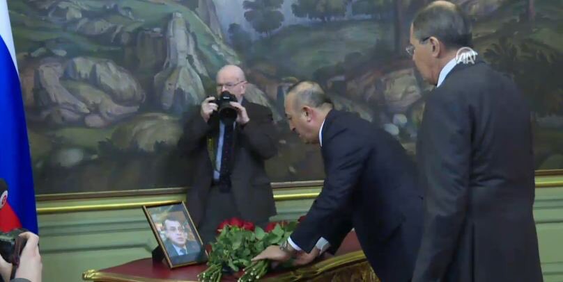 Çavuşoğlu Moskova'da: Karlov'un adını Büyükelçiliğin bulunduğu sokağa vereceğiz