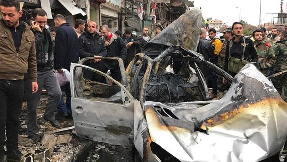 Lazkiye'de bombalı araç saldırısı: Çok sayıda ölü ve yaralı var