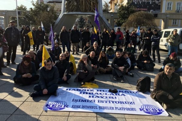 KESK'ten İstanbul'da ihraçlara karşı eylem