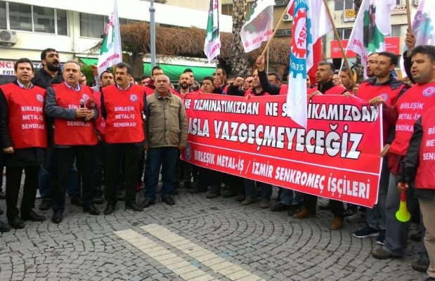 Birleşik Metal-İş Sendikası'ndan İzmir'de eylem