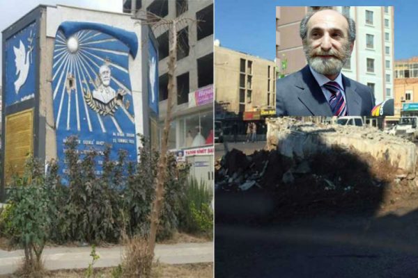 Cizre'de kayyum Orhan Doğan anıtını yıktı!