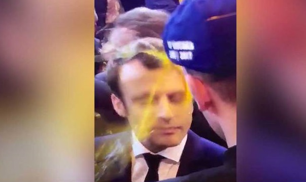 VİDEO | Fransa Cumhurbaşkanı adayına yumurta atıldı