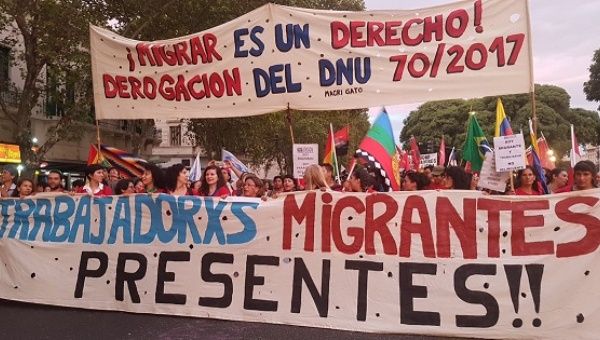 Arjantin’de göçmenlerin hakları için büyük eylem