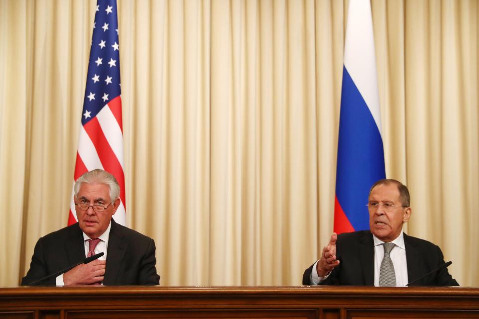 Lavrov ve Tillerson ortak basın toplantısı düzenledi