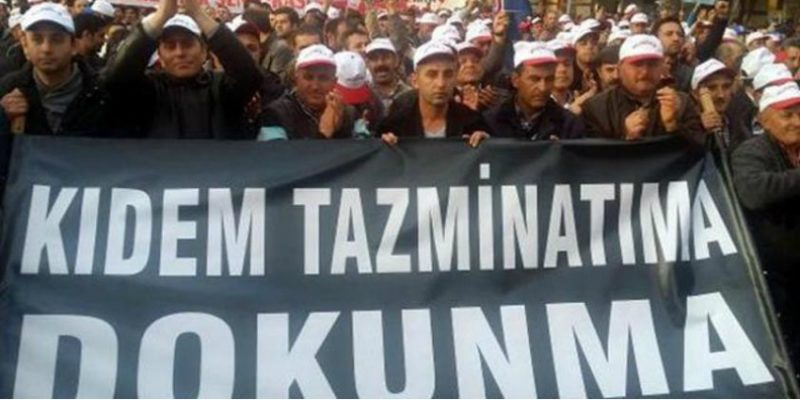 Sermaye partisi AKP, emekçilerin kıdem tazminatını tırpanlamaya dönük adımını atıyor
