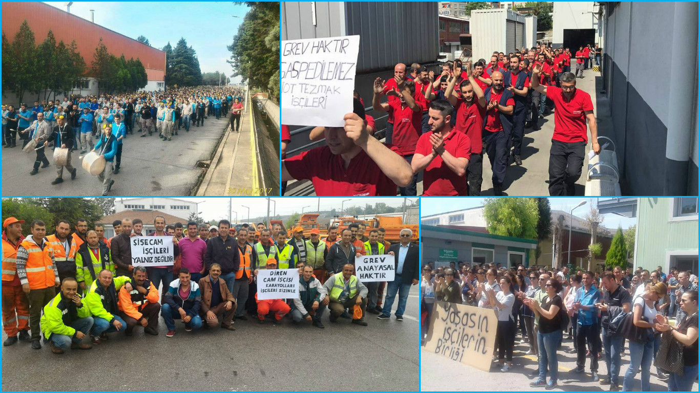 VİDEO HABER | İşçilerin birliği sermayeyi yenecek: Metal işçilerinden cam işçilerine destek eylemleri