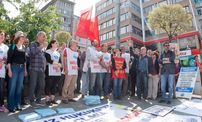 TKH'den KHK ile işten atılan kamu emekçilerine destek ziyareti