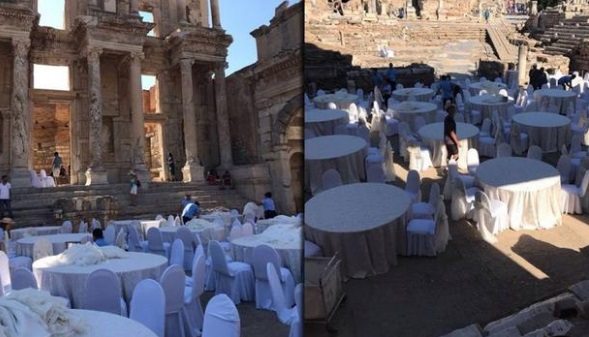 Kültür Bakanı'ndan 'Efes'te düğün' açıklaması