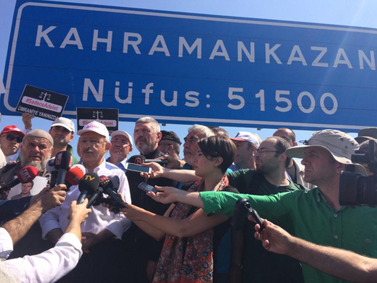 Kılıçdaroğlu Adalet Yürüyüşü'nün 3. gününde: Kavurmacı için verilen tutuklama kararı yanlış