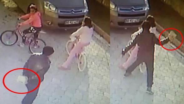 VİDEO | Kaldırım taşıyla çocuklara saldıran kişi başka bir kadını taciz ederken yakalandı… Ama serbest!