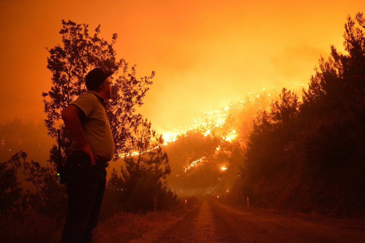 İzmir'deki büyük orman yangını Manisa'ya sıçradı