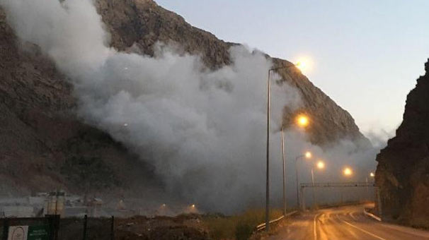 Hakkari'de madende patlatılan dinamit şehirde deprem etkisi yarattı