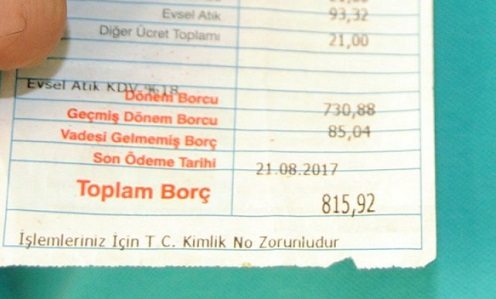 Tokat'ta akıl almaz olay: Belediye görevlisi rastgele fatura yazmış!