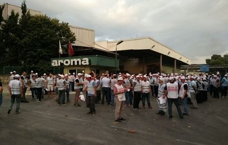 Aroma'da grev başladı!