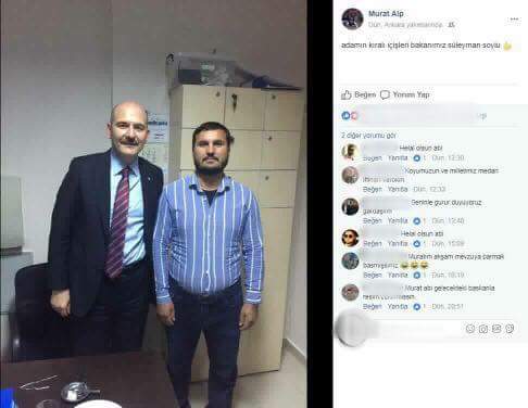 Erdoğan'ın 'alkollü bunlar' dediği cenaze saldırganının İçişleri Bakanı ile çekilmiş fotoğrafı ortaya çıktı!