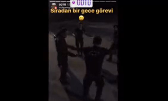 VİDEO | AKP'nin polisleri ODTÜ ormanı katledilirken göbek atıyormuş!