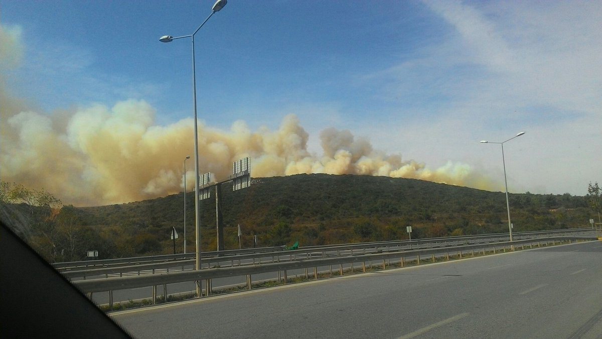 İstanbul'da askeri bölgede yangın