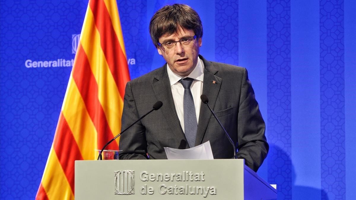 Katalonya lideri Puigdemont Brüksel'e 