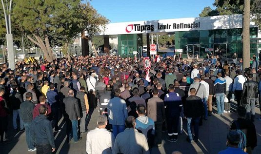 TÜPRAŞ'taki toplu iş cinayetine işçiler işbaşı yapmayarak tepki gösterdi