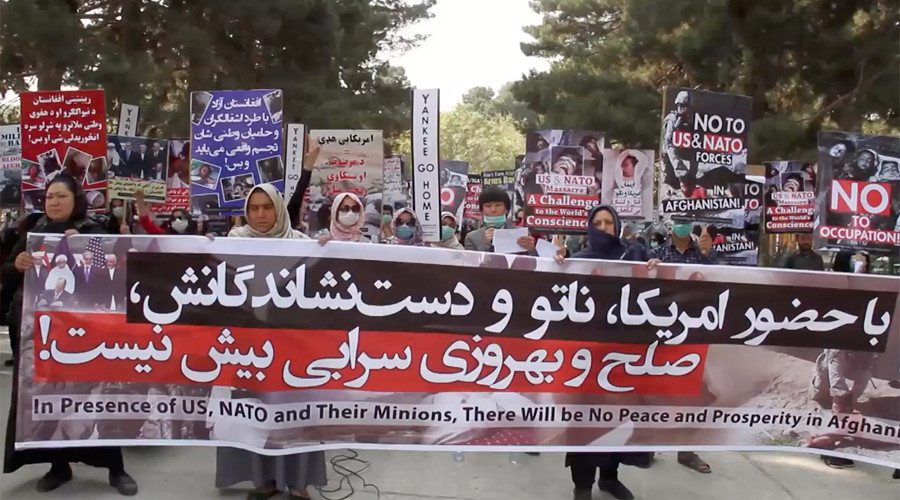 Afganistan'da Amerikan işgaline karşı eylem