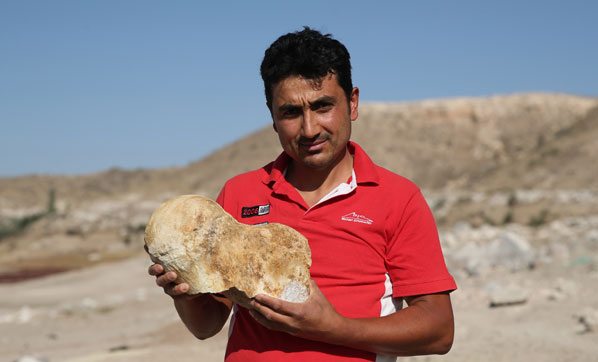 Kayseri'de 6 milyon yıllık fosil bulundu