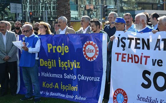 İzmir'de işten atılan Kod-A işçilerine OHAL engeli