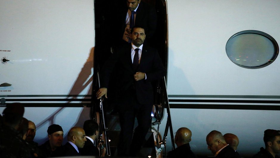 Suudi Arabistan'da istifa eden Hariri Lübnan'a döndü