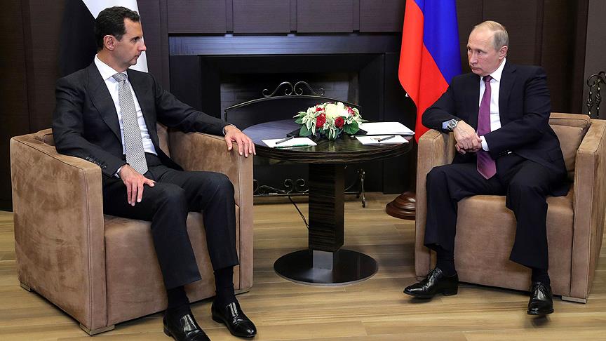 Putin ile Esad Rusya'da görüştü