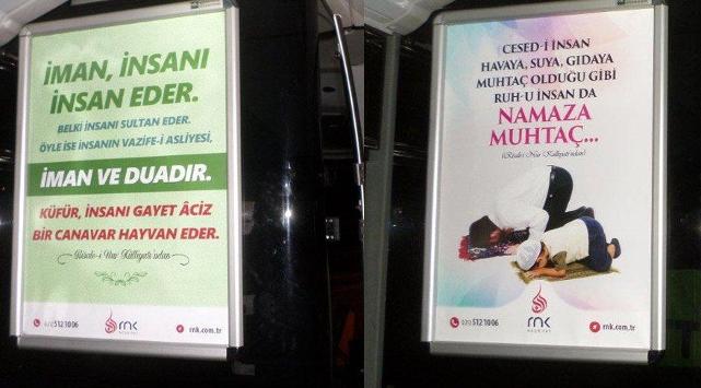 İETT metrobüsleri Said Nursi afişleriyle donattı!