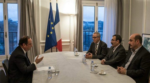 Eski Fransa Cumhurbaşkanı Hollande PYD heyetiyle görüştü