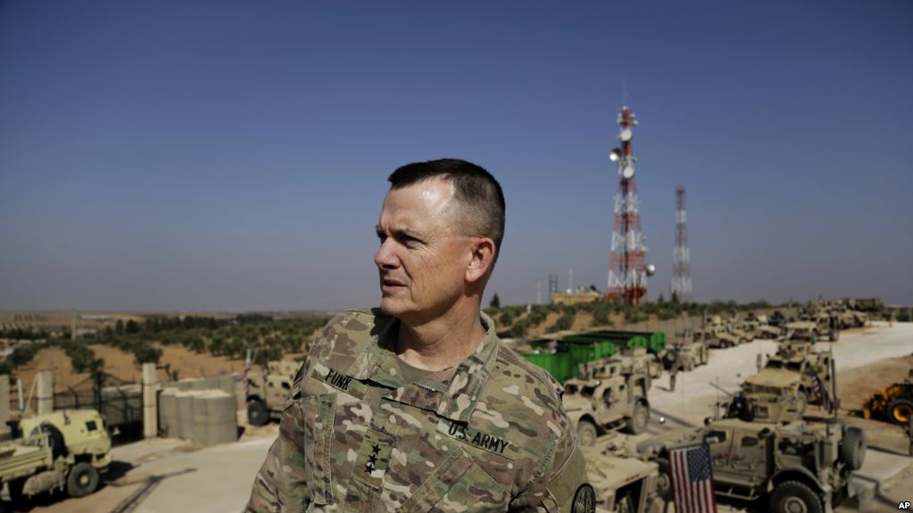 ABD’li Korgeneral Paul E. Funk: Amerikan askerleri Menbiç’te kalmaya devam edecek
