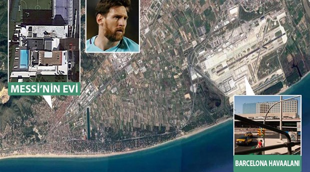 Messi'nin evinin üstünden uçak geçmesi yasak