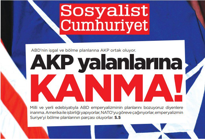 Sosyalist Cumhuriyet alanlarda: AKP yalanlarına kanma!