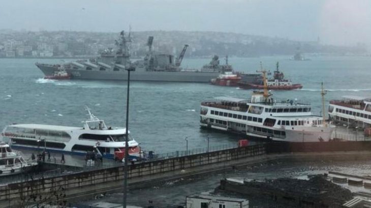 10 günde ikinci 'kaza': Rus savaş gemisi Boğaz'da sürüklendi