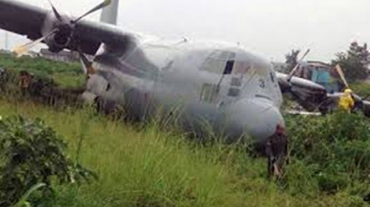 Kongo'da dev askeri uçak düştü