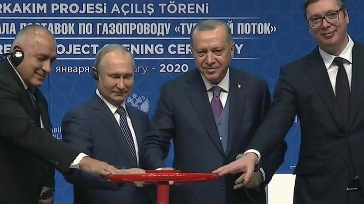 Erdoğan ve Putin TürkAkım'ı açtı