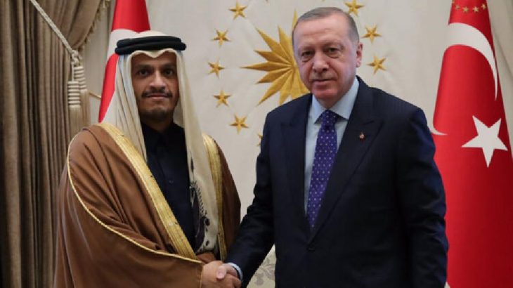 Erdoğan Saray'da Al Thani'yi ağırladı