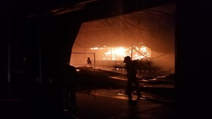 Ankara Akyurt'ta fabrika yangını!